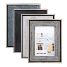 high quality custom 8x10 Rustic  Real Glass Tabletop and Wall Mounting Display Picture Frames for home decoration